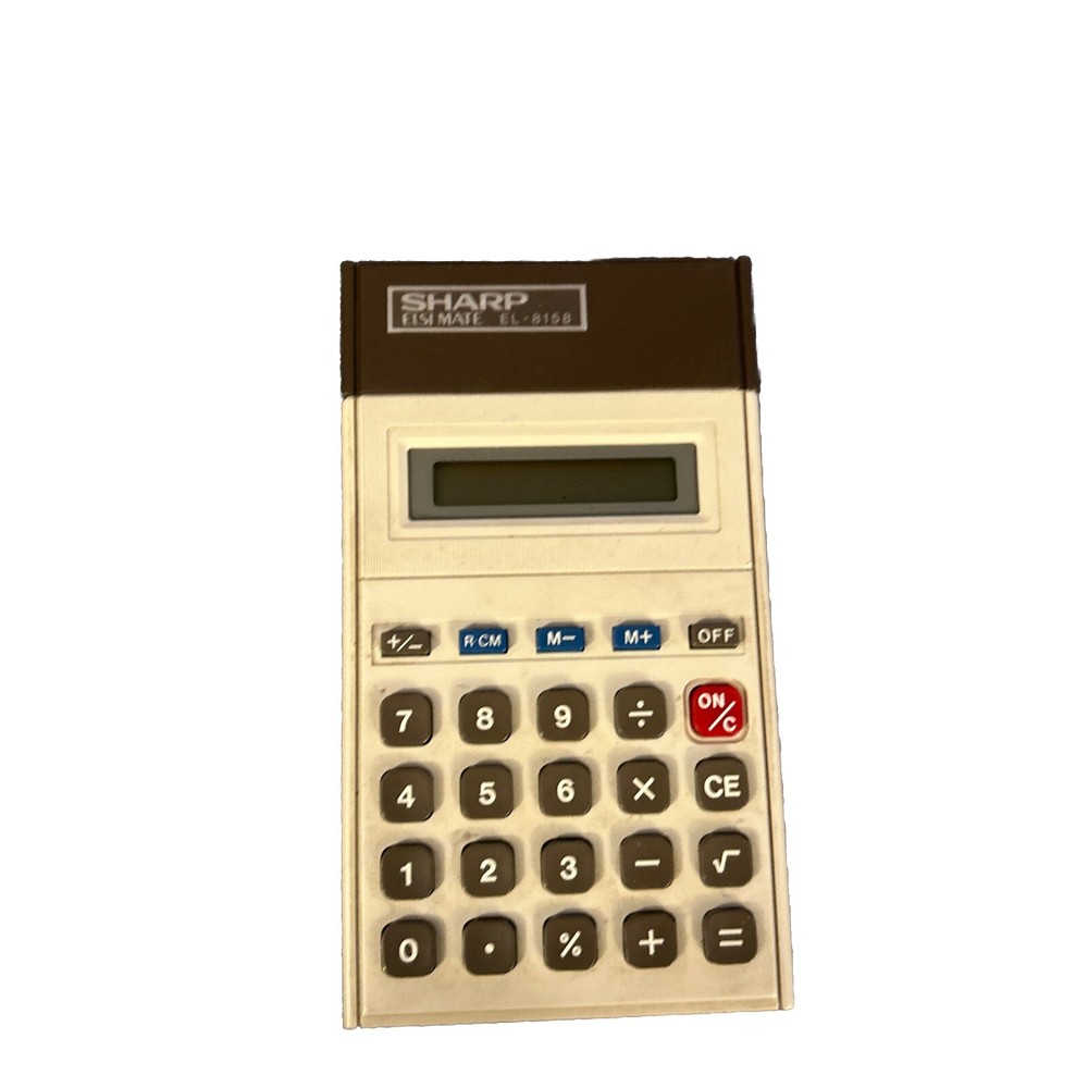 Vintage Sharp Elsimate EL-8158 Calculator