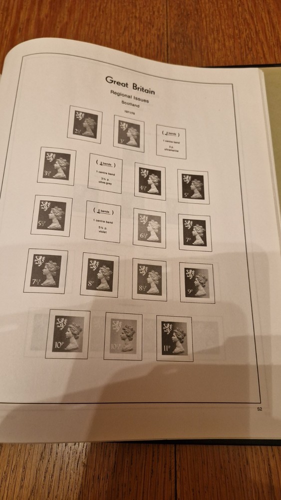 Great Britain Light House 1837-1986 Illustrated Stamp Album Pages. See details