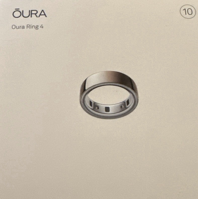 Oura Ring 4 Smart Ring Activity Tracker | Size 10 | Rose Gold