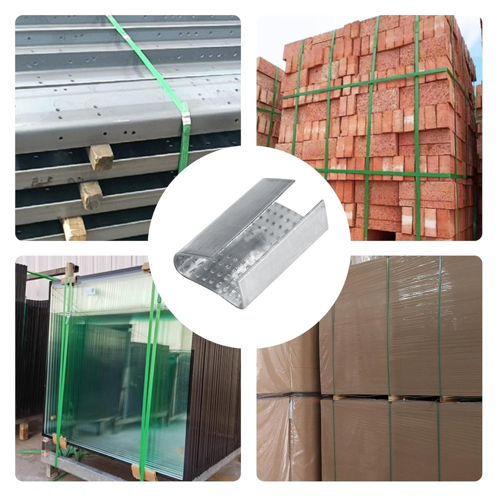 Open Serrated Strapping Seals for 1/2" Polyester Poly Polypropylene Strap Pallet