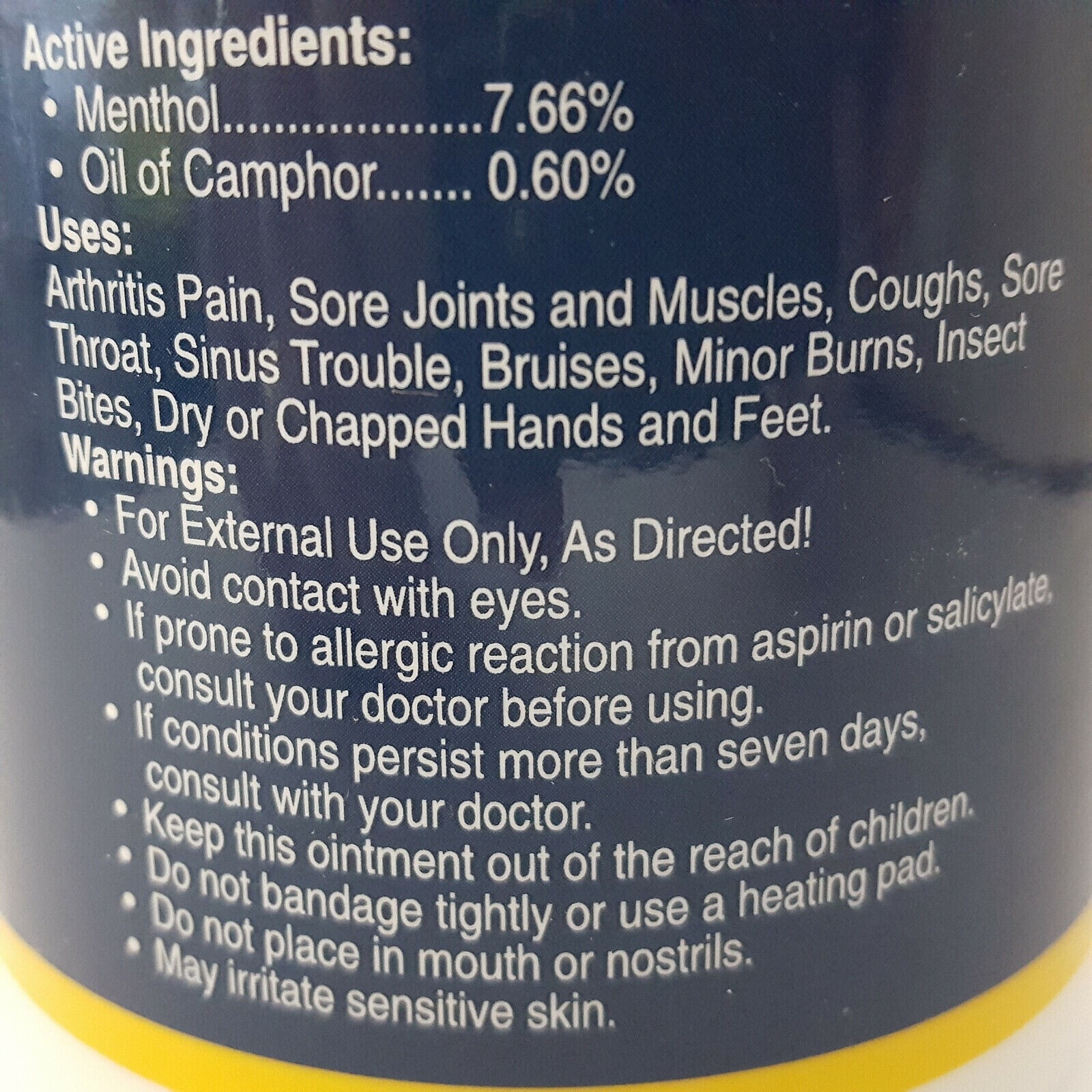 Amish Origins Deep Penetrating Pain Relief Ointment Restless Legs Arthritis 14oz