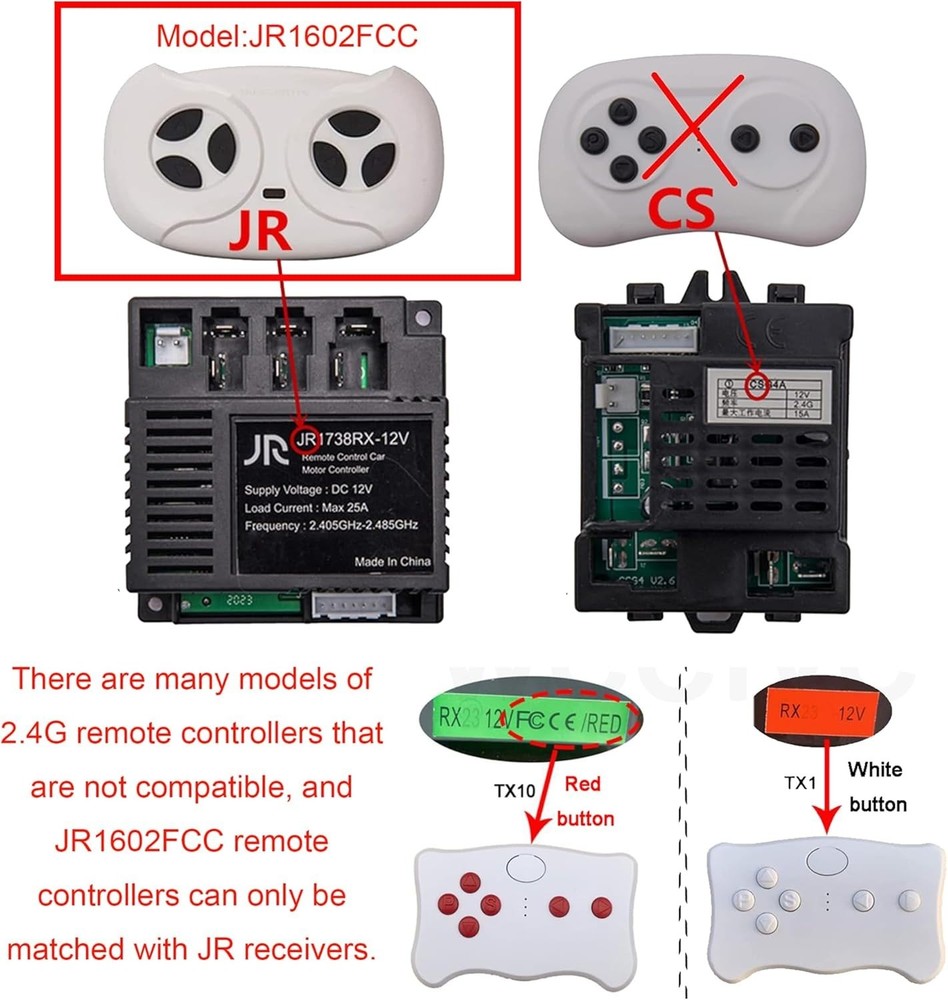 2.4G Bluetooth Remote Control Transmitter,for JR Receiver Children's Electric...