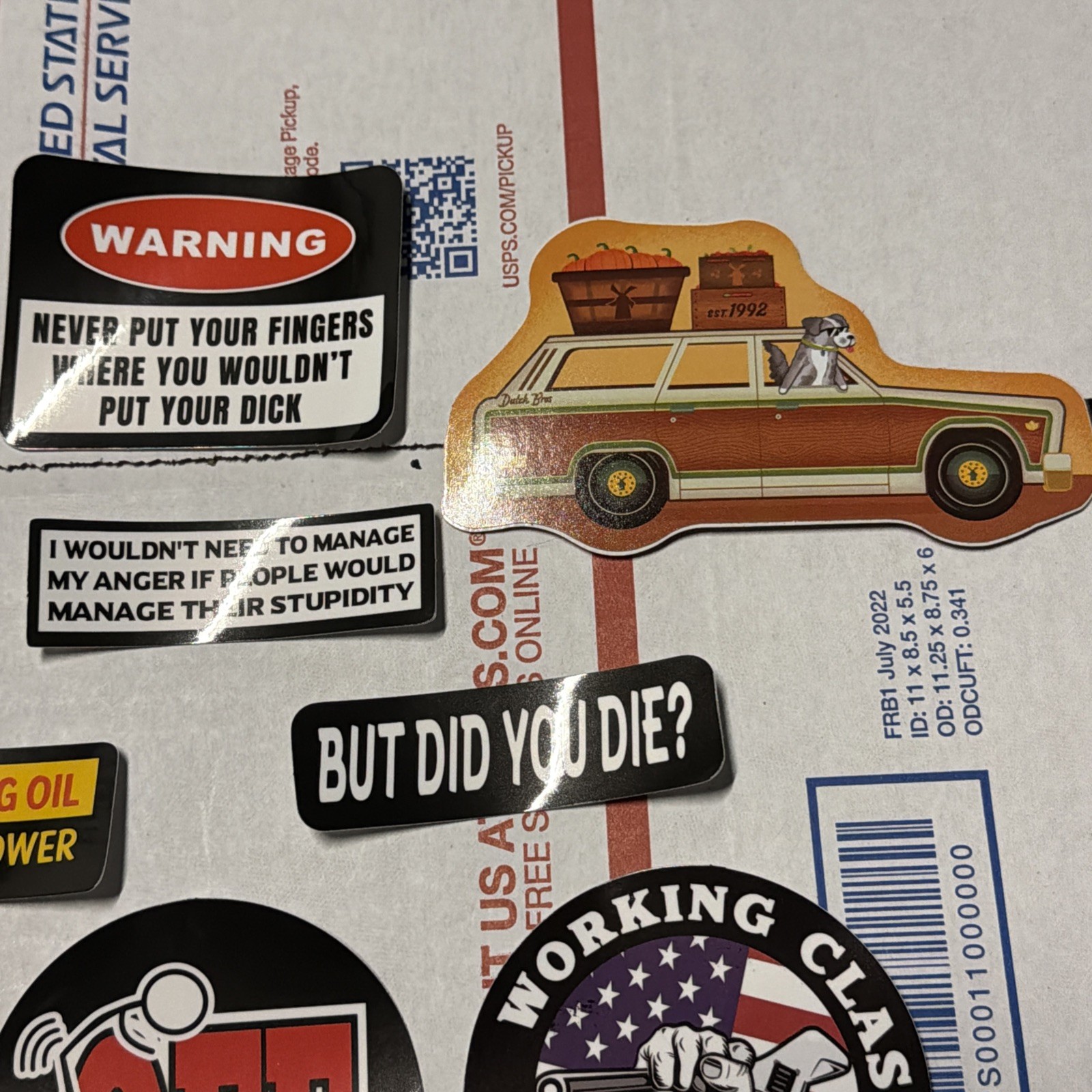 Dutch Bros Sticker Plus Other Sticker Lot 🔥 Funny Happens! Look A Good One!