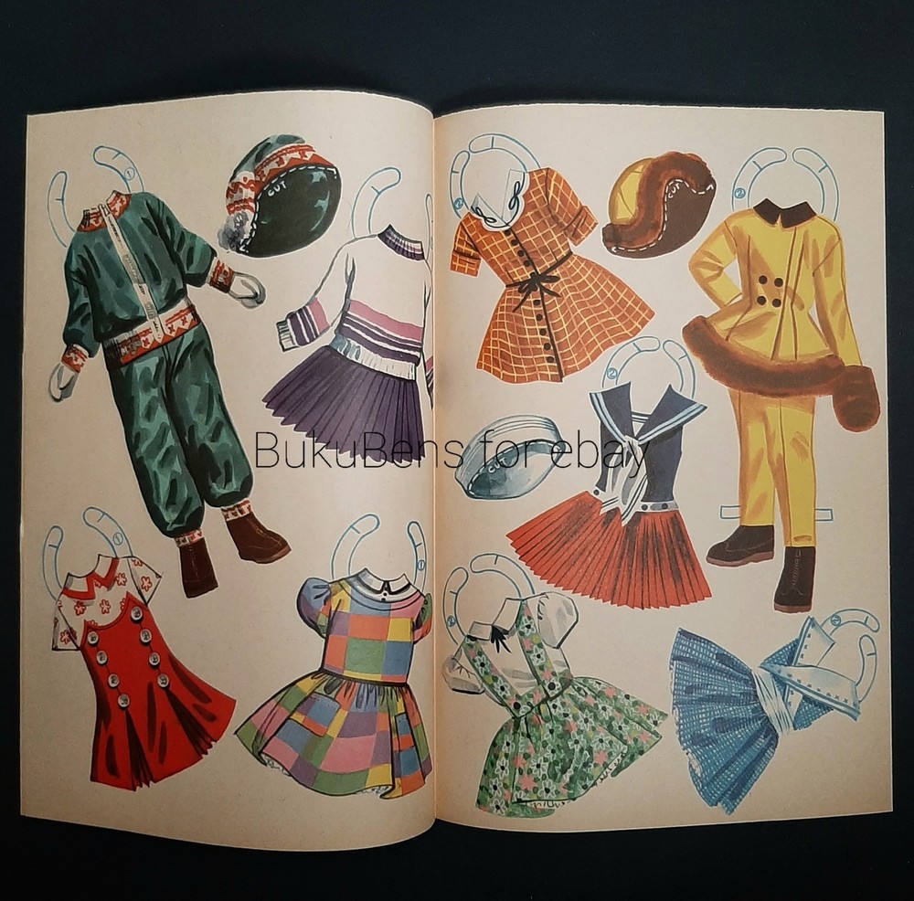 VTG Saalfield Shirley Temple Dolls & Dresses Folder Kit Authorized Edition #4490