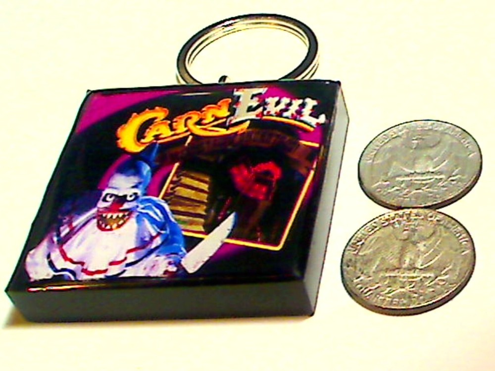CarnEvil Arcade Coin Door accessory Keychain