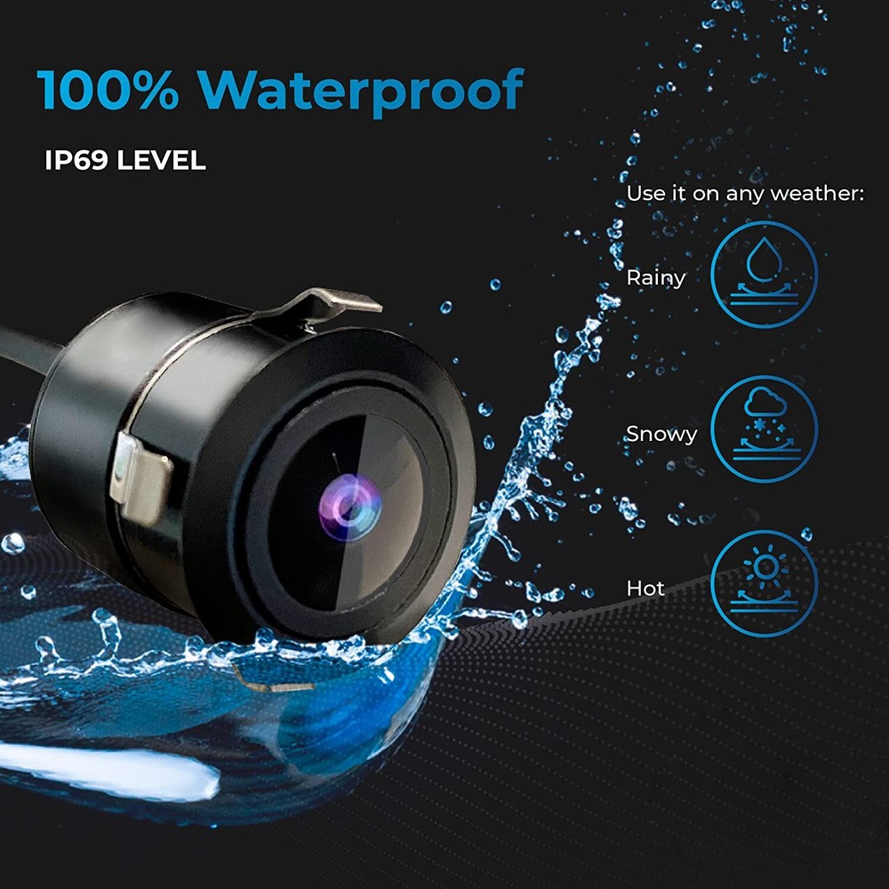 Car Backup Camera Front/Rear View Hang/Flush Mount Two Way Installation Reverse