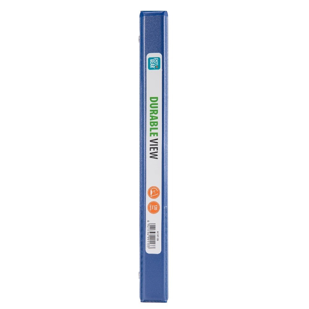 Durable View Half Inch Blue 4 Pack 3 Ring Binder with D-Rings