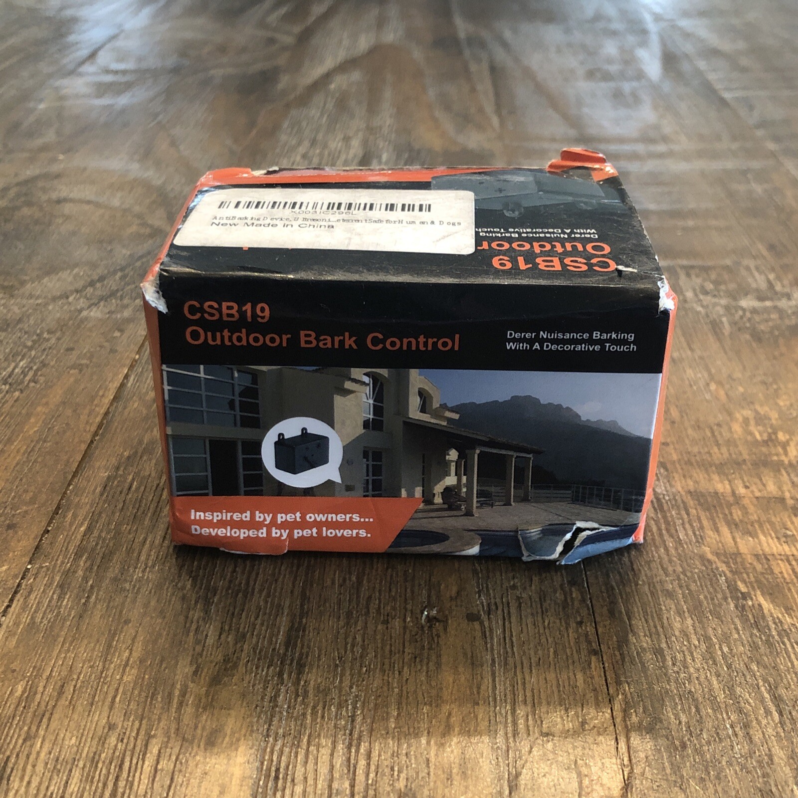 CSB19 Outdoor Bark Control Ultrasonic Antibark Safe For Pets Black