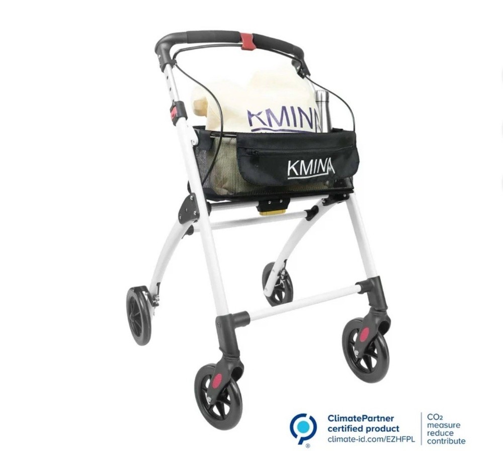 KMINA PRO - Lightweight Rollator Walker - Black