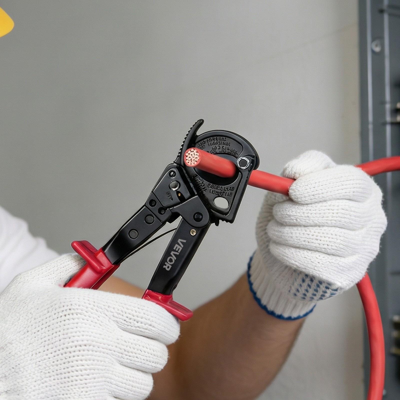 VEVOR Ratcheting Cable Cutter for Cutting Copper Aluminum 474 MCM / 240 mm²