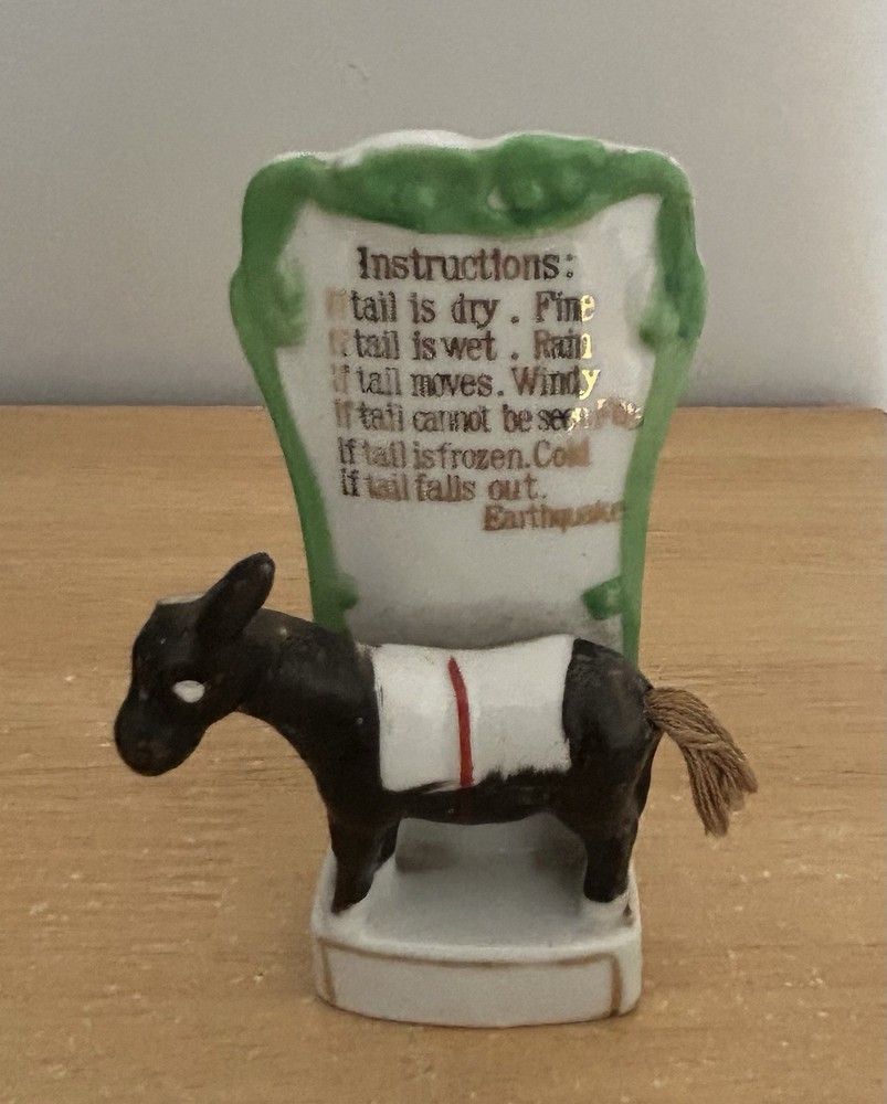 Vintage Donkey Barometer With Tail
