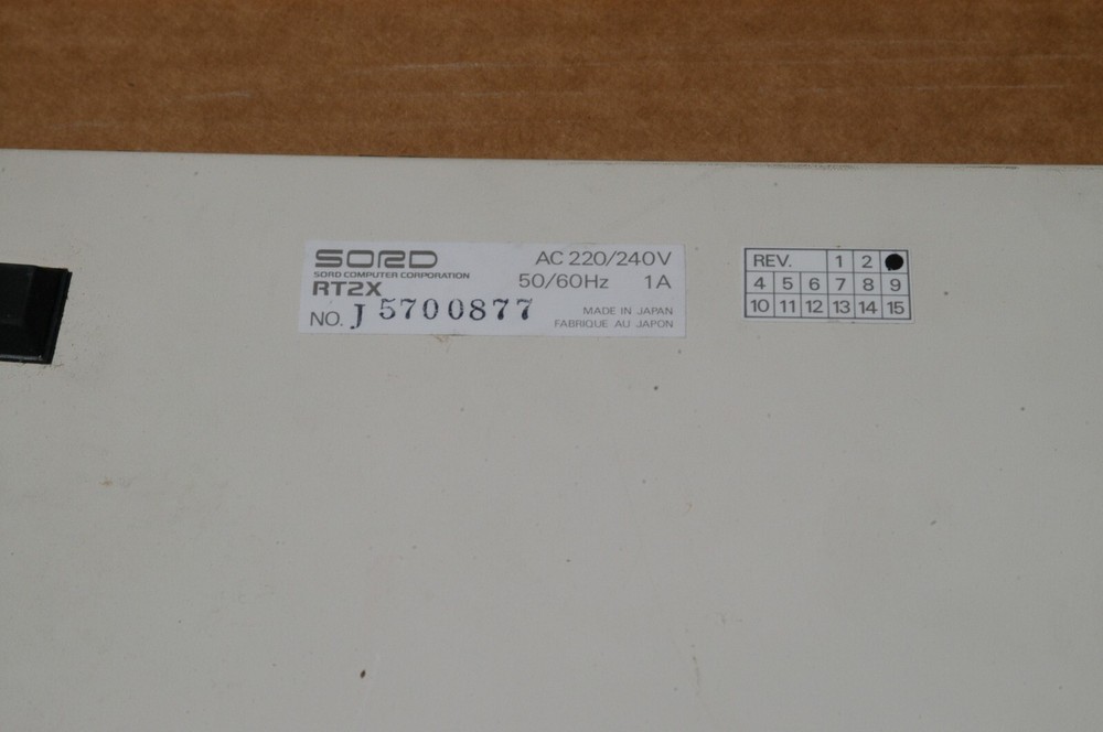 RARE SORD RT2X Multi-HOST TERMINAL COMPUTER, 68000 CPU, Used, Untested