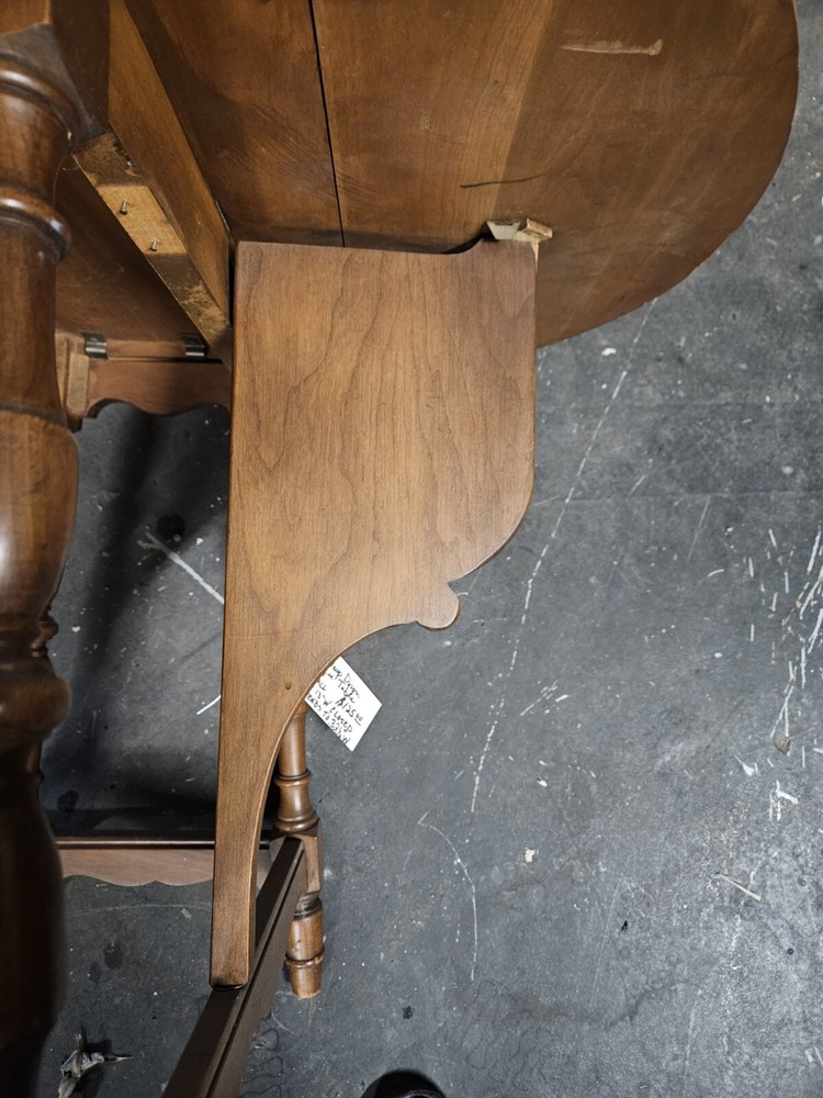 Vintage Pennsylvania House Drop Leaf End Table Solid Cherry Oval