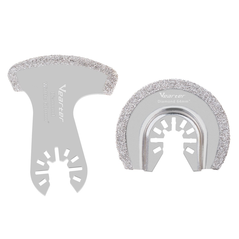 2PCS Diamond Oscillating Tool Blade Set Multi Tool Mortar Cutting Saw Blade US