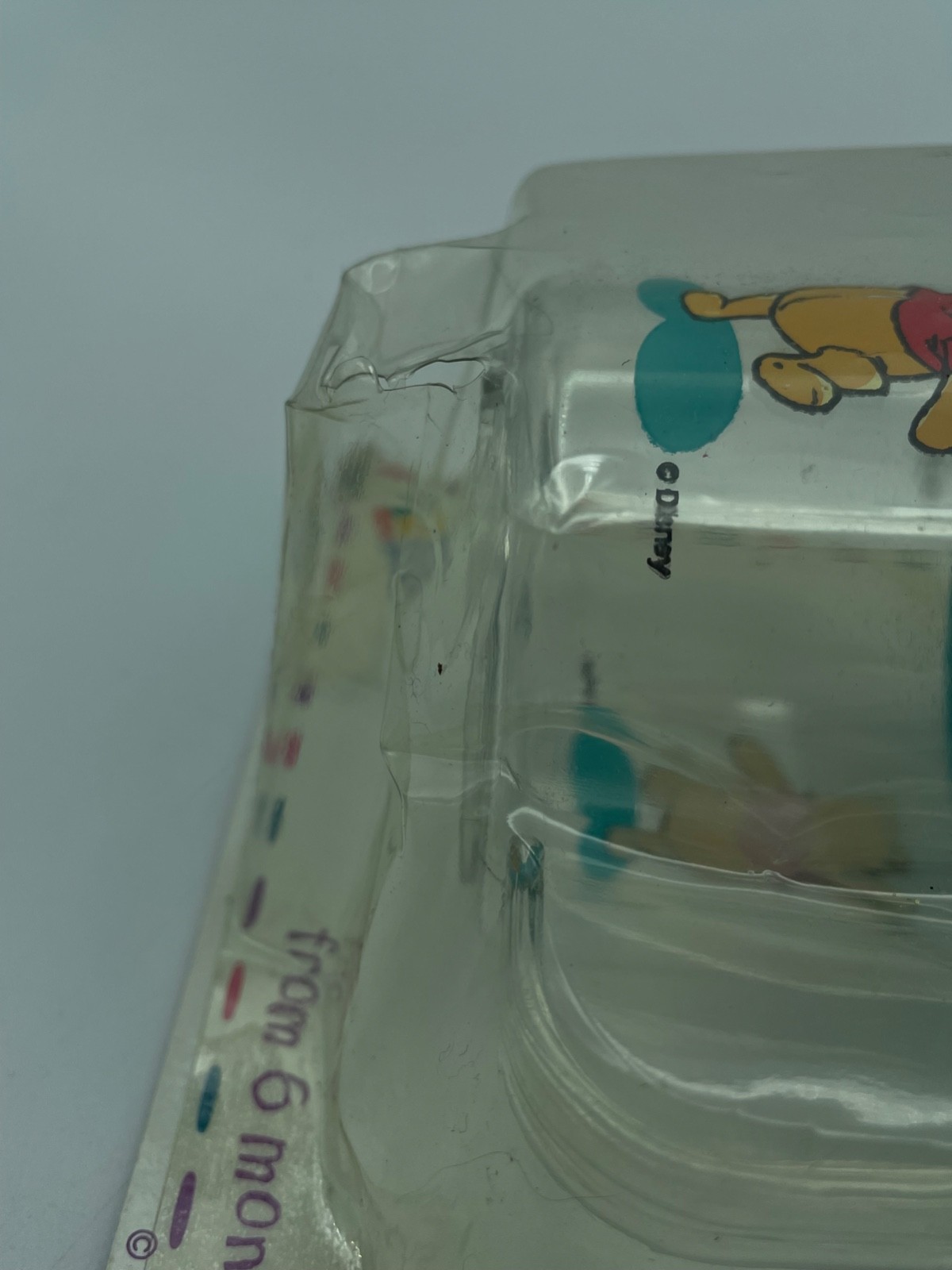 Vtg Disney Winnie the Pooh Trainer Sippy Cup 2 handle the first yrs NEW OS 1995