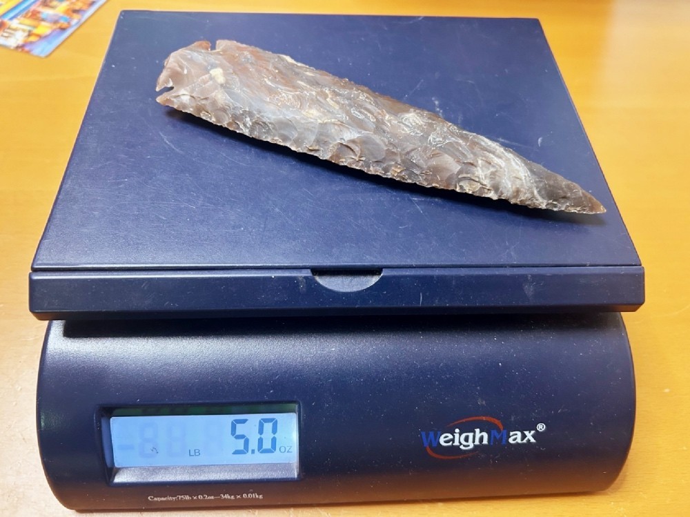 VERY NICE 7" Flint Spearhead Arrowhead
