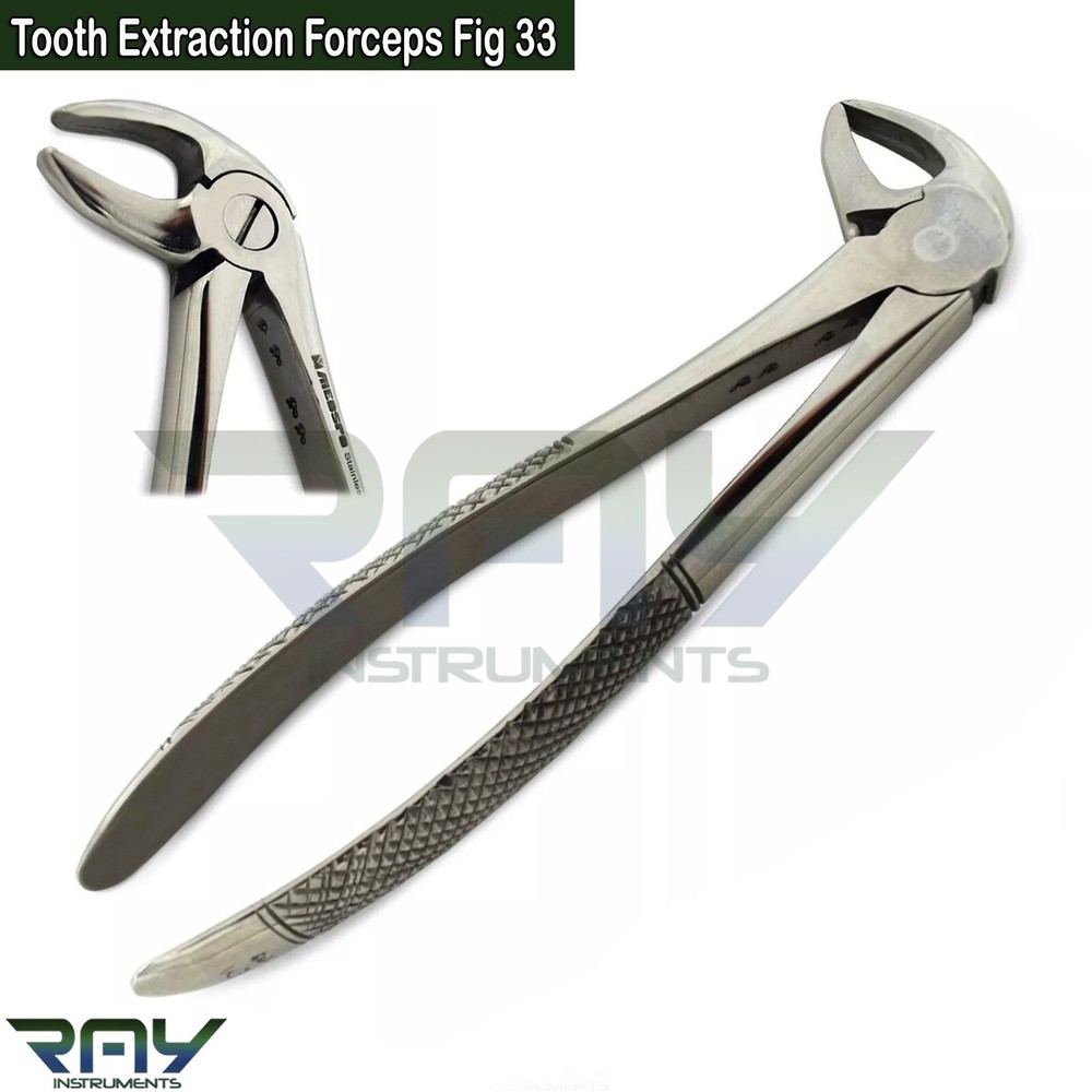 Tooth Extraction Forceps Fig 33 Extracting Lower Roots Dental Instruments CE