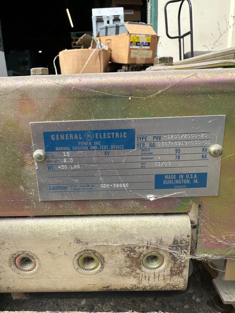 PVV-1200/2000 GE Top Primary Extension Bar Only