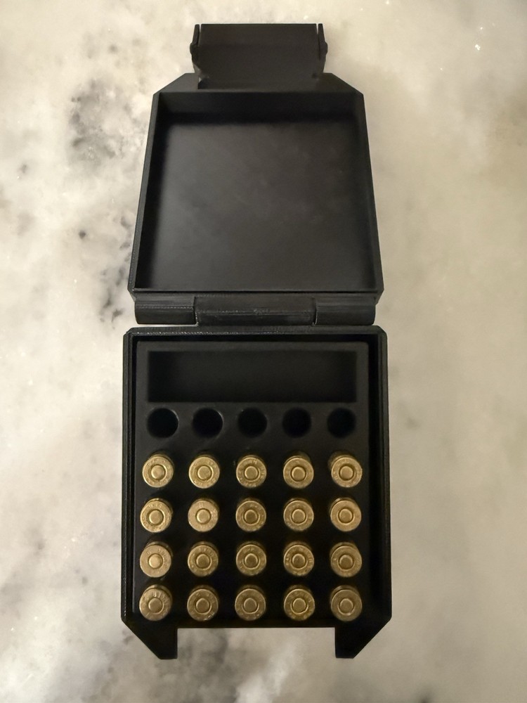 Ammo Case For 9MM 50 Rounds 3d Printed