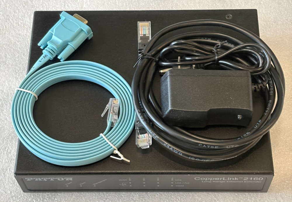 Patton 2161/EUI CopperLink Multi Rate 22.8 Mbps 4-Wire Ethernet Extender