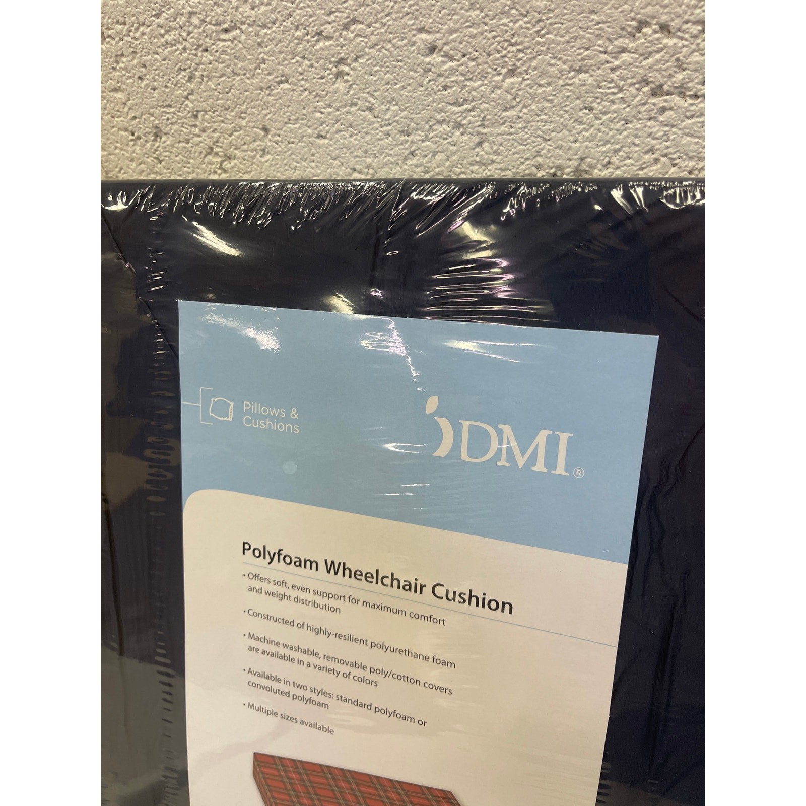 DMI Seat & Chair Cushion for Wheelchairs, Scooters for Support & Height 18X16X3"