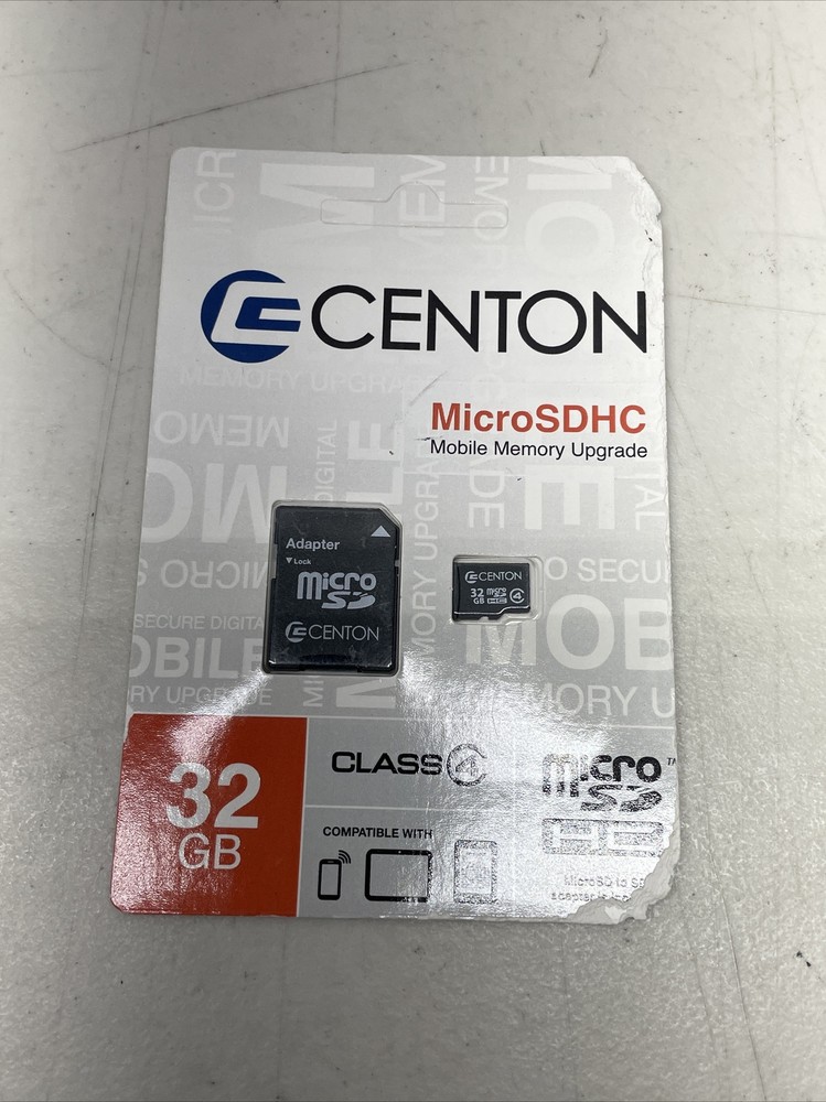 Centon 32GB MicroSDHC Card with SD Adapter