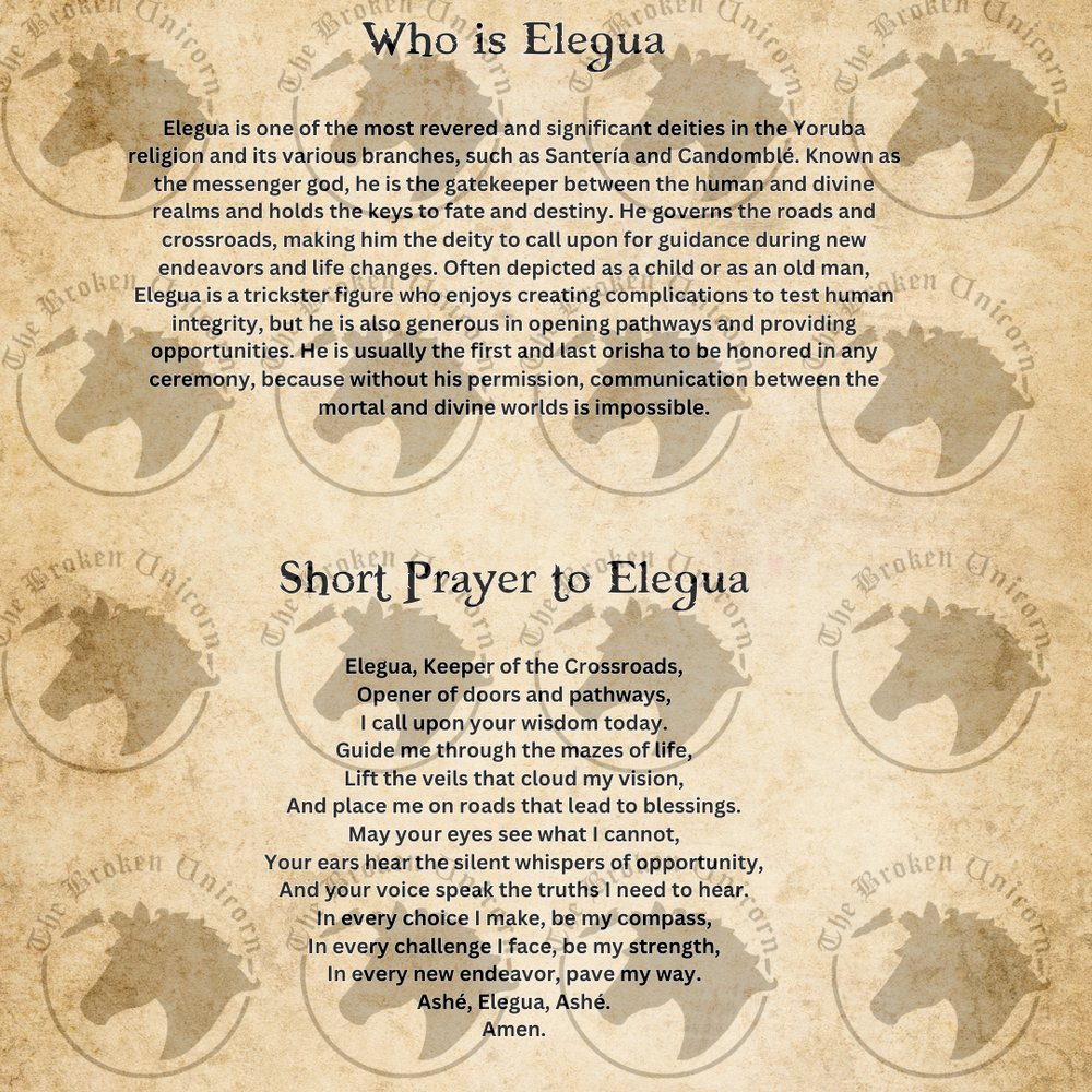 Yoruba African Orishas Elegua Poster