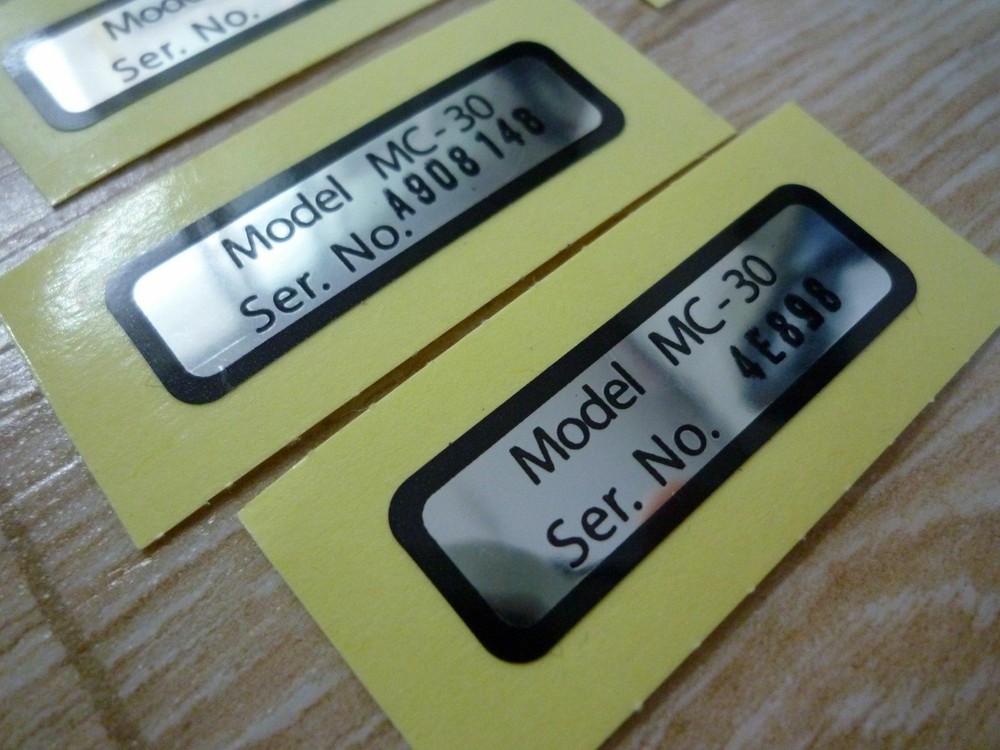 McINTOSH MC30 AMPLIFIER SIDE DECAL LABEL Type-A - No serial number type - New