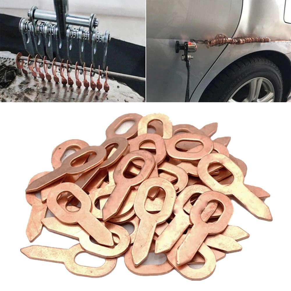 100PCS Dent Puller Rings Spot Welding Welder Car Body Panel Pulling Washer Tool