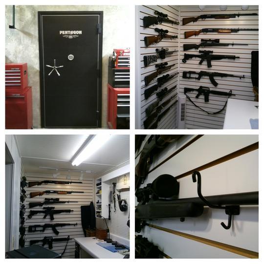 Horizontal Slatwall and Pegboard Gun Cradles - 10 Pack