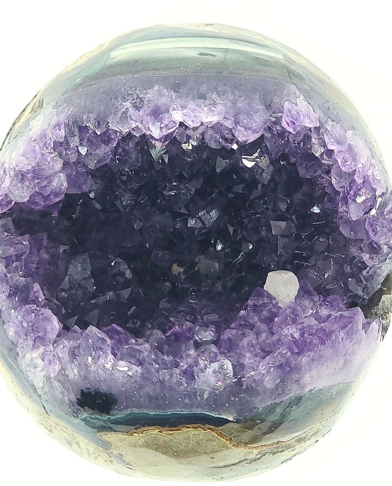 Amethyst Geode Smiling Sphere- Pac Man- WYSIWYG
