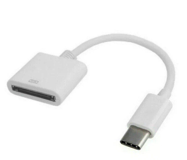 30pin Female to USB 3.1 Type-C USB-C Sync Data Charging Adapter Cable For Apple