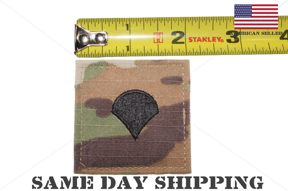 U.S. ARMY E-4 SPECIALIST OCP REGULATION RANK PATCH HOOK & LOOP USA MADE