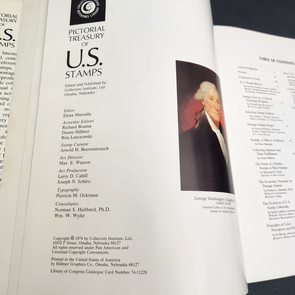 Pictorial Treasury of US Stamps Enlarged in Color The Story behind Stamps 1974