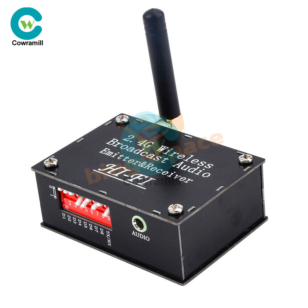 DC 3.5-5V 2.4Ghz Wireless Audio Transceiver Transmitter Receiver w/ Type C Port