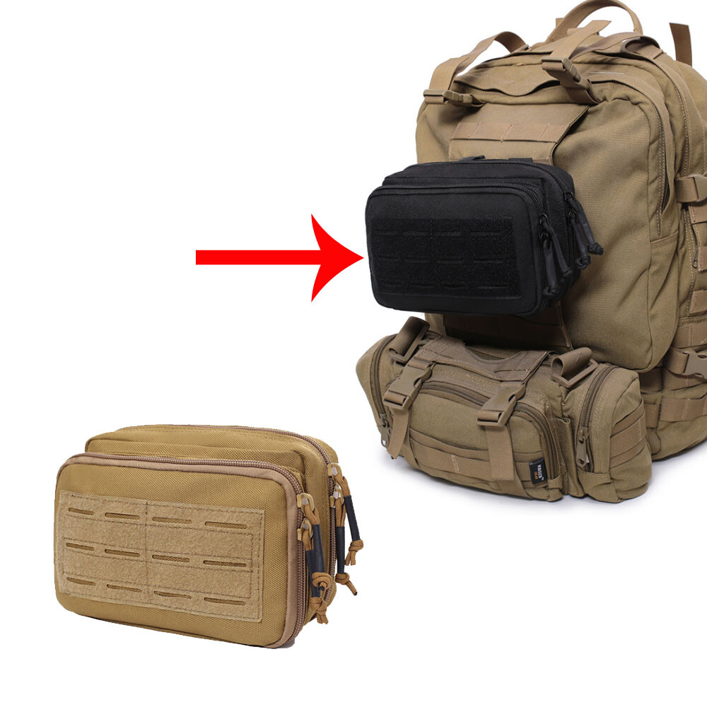 Multi-Purpose Tactical Molle EDC Pouch Horizontal  Utility Pack Accessory Bag
