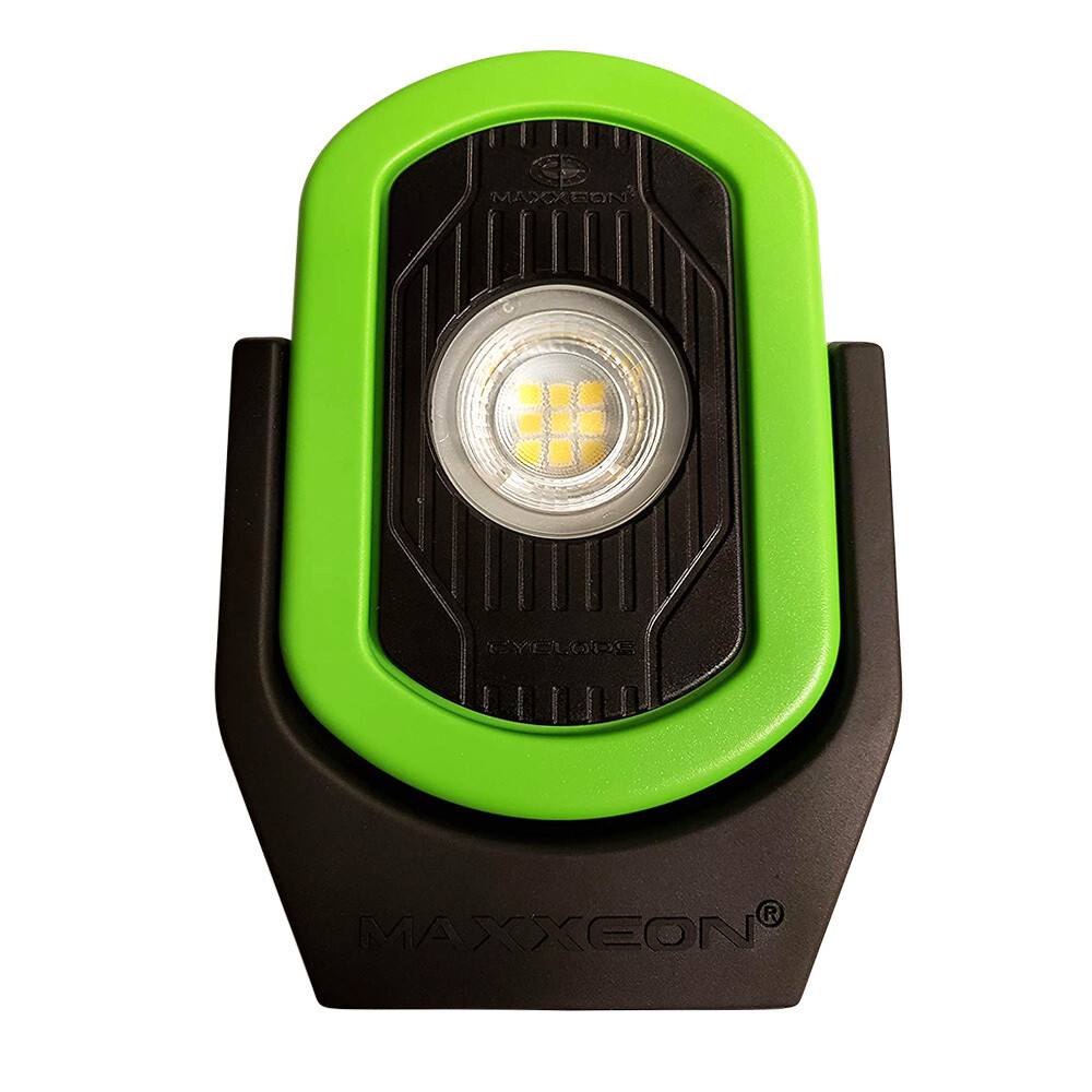 Maxxeon Work Star® 811 Cyclops USB Rechargeable LED Work Light (Green)