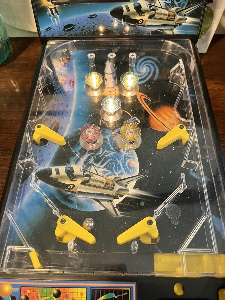 Electronic Space Shuttle Pinball Feldstein & Associates RARE Needs Wire Fixed