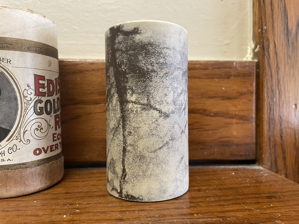 Edison Brown Wax Cylinder Record