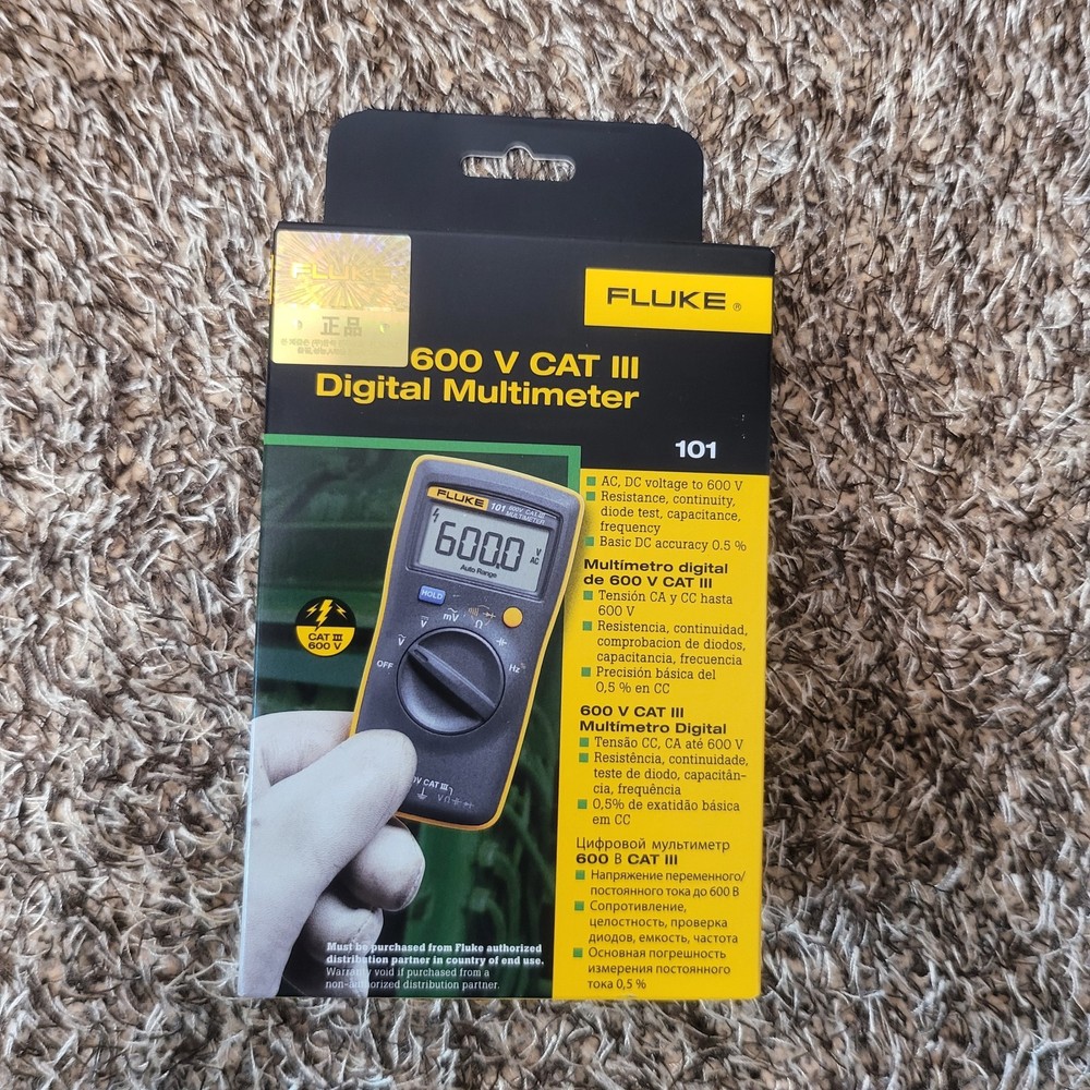 FLUKE 101 Basic Digital Multimeter Pocket Portable Meter AC DC Volt Tester