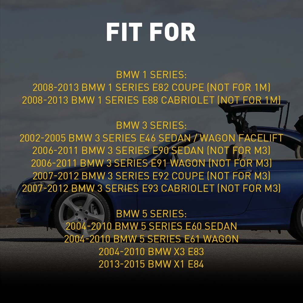 SMD LED Fender Front Side Marker Lights For Assembly BMW E90 E82 E92 E46 E83 E60