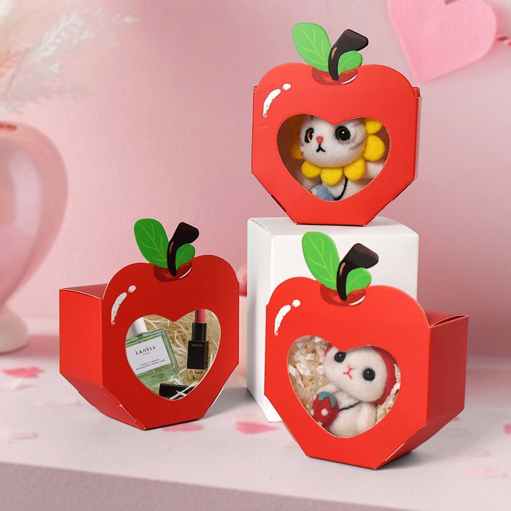 20 Pcs Apple Shaped Gift Boxes