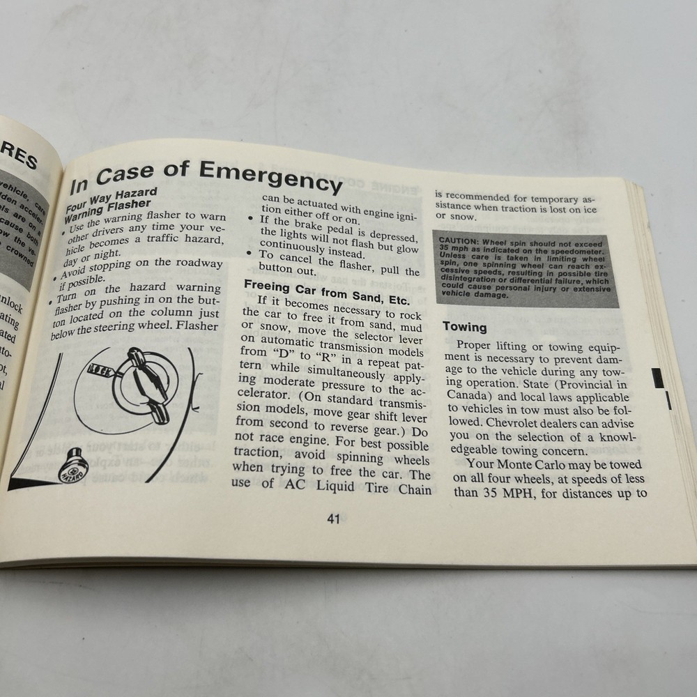 1973 Monte Carlo Owners Manual Original