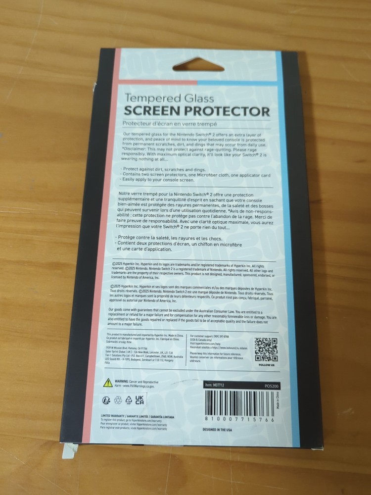 2 Pack Screen Protector Compatible w/ Nintendo Switch 2 HD Tempered Glass