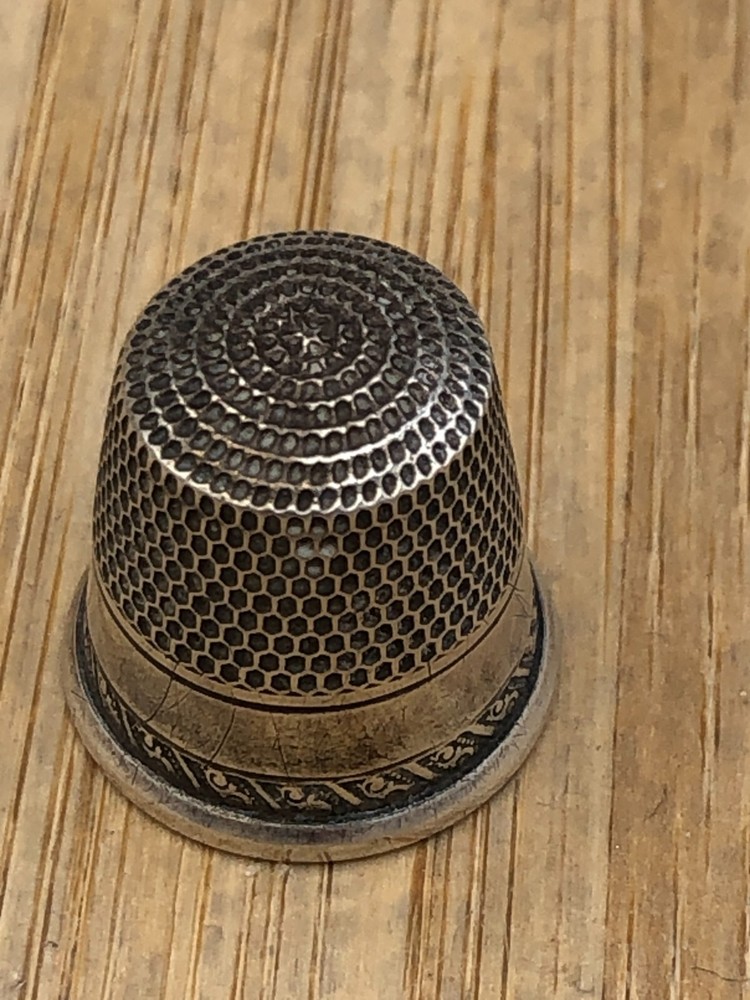 Vintage Sterling Silver Thimble, size 10