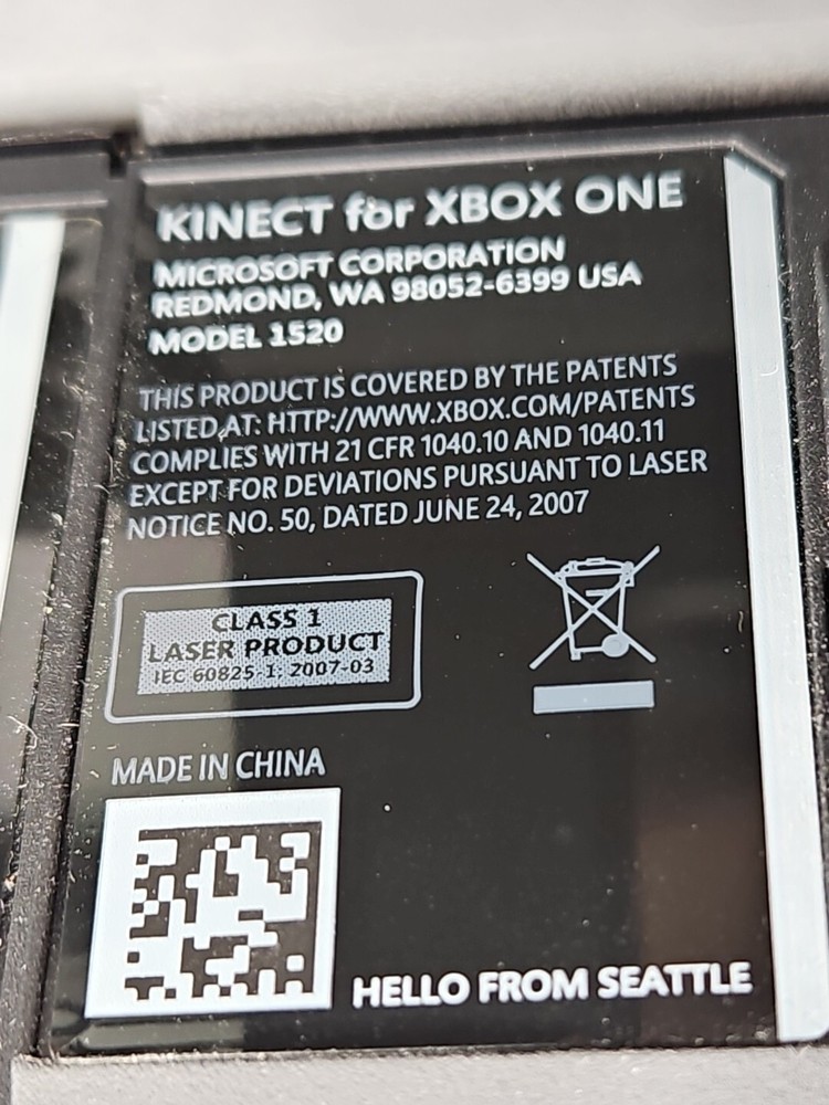 Microsoft Xbox One Kinect Sensor - 6L6-00001 (Black) Tested Model 1520