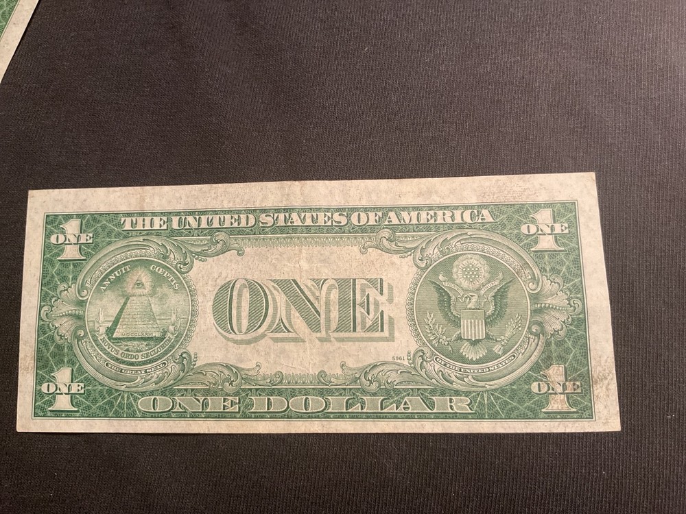 Error -3- 1935-Series E- Dollar Bills- Circulated. All different cuts.