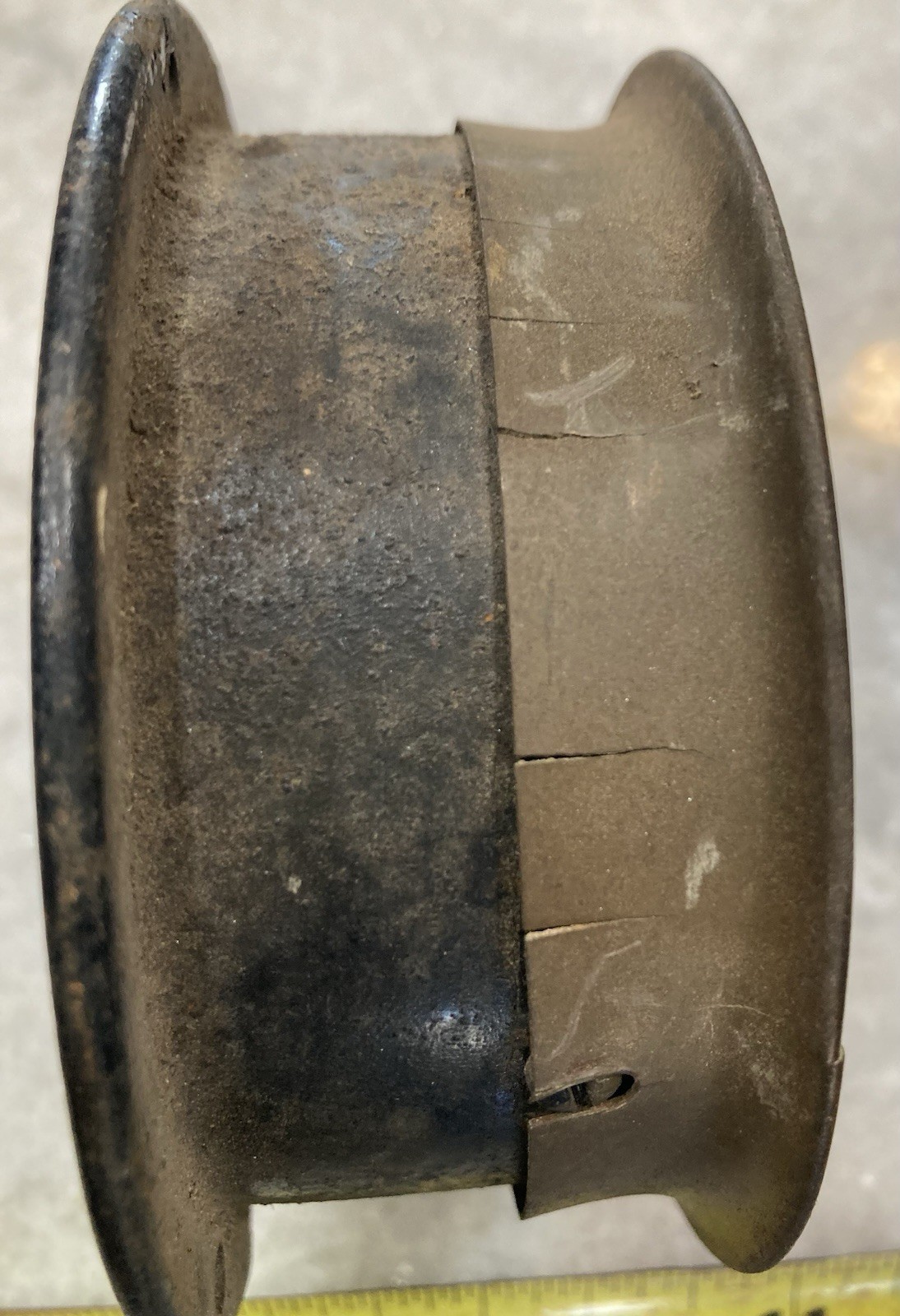 Original EARLY Vintage US GAUGE 4 1/2” WITTEMANN Steampunk Pressure BRASS Old