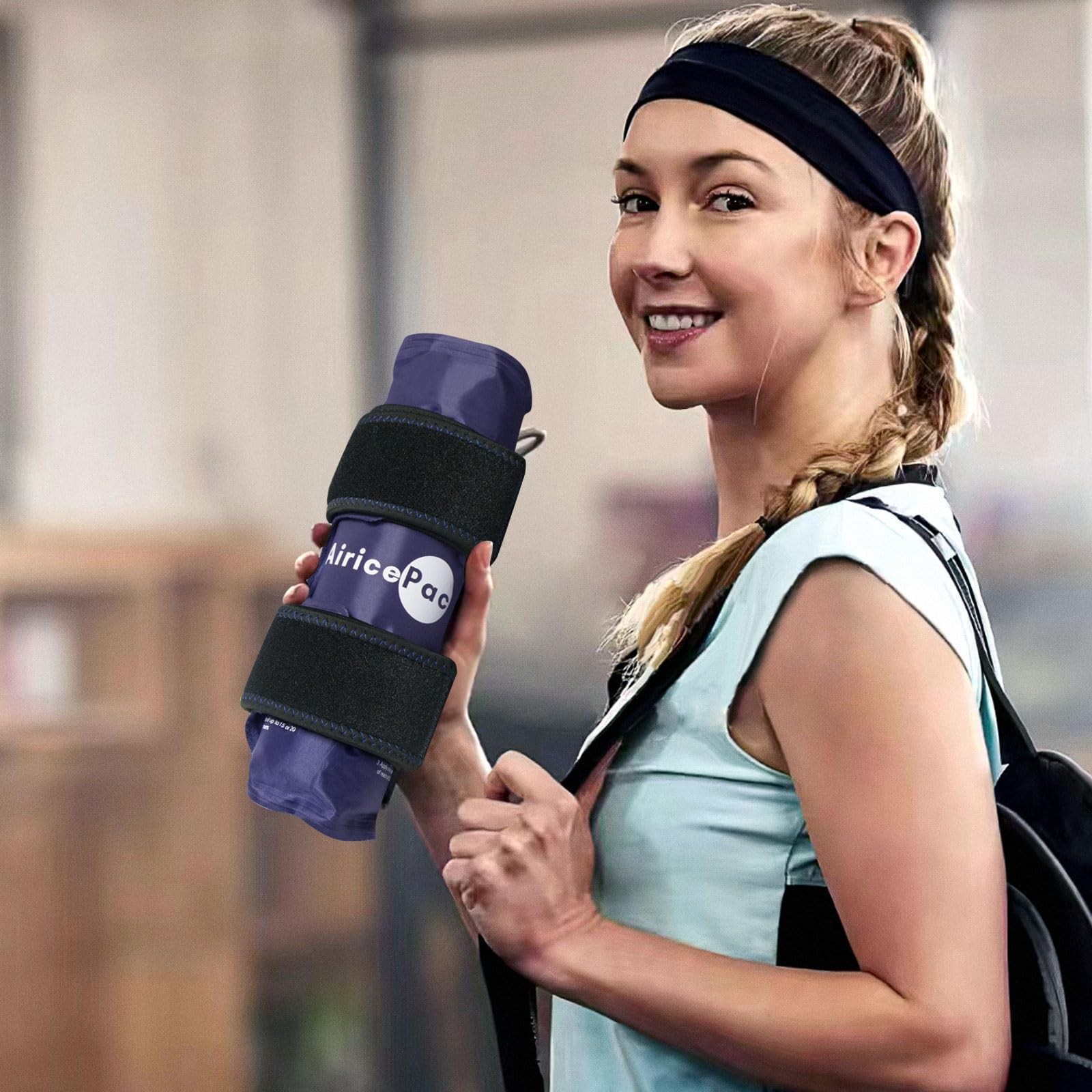 AiricePac Ice Pack for Knee Pain Relief, Reusable Gel Ice Wrap for Injuries, ...