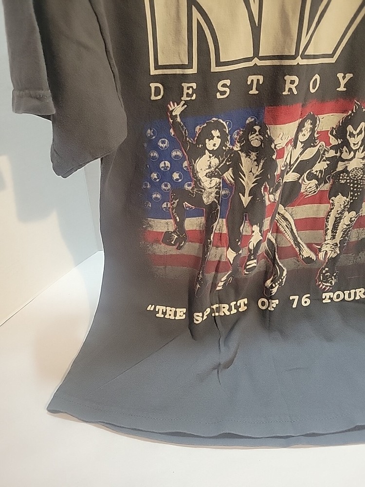 KISS-DESTROYER-SPIRIT OF '76 TOUR-T-SHIRT-ALSTYLE TAG-SZ M